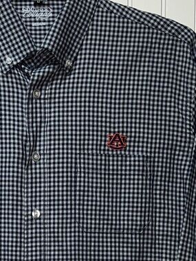 Auburn Tigers Gingham Check Shirt M